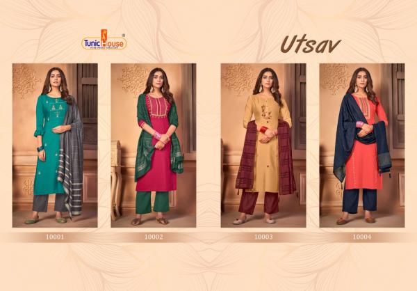 Tunic House Utsav Silk Designer Readymade Salwar